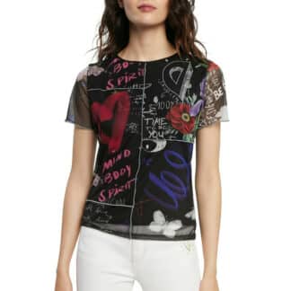 Desigual černé tričko TS Chicago