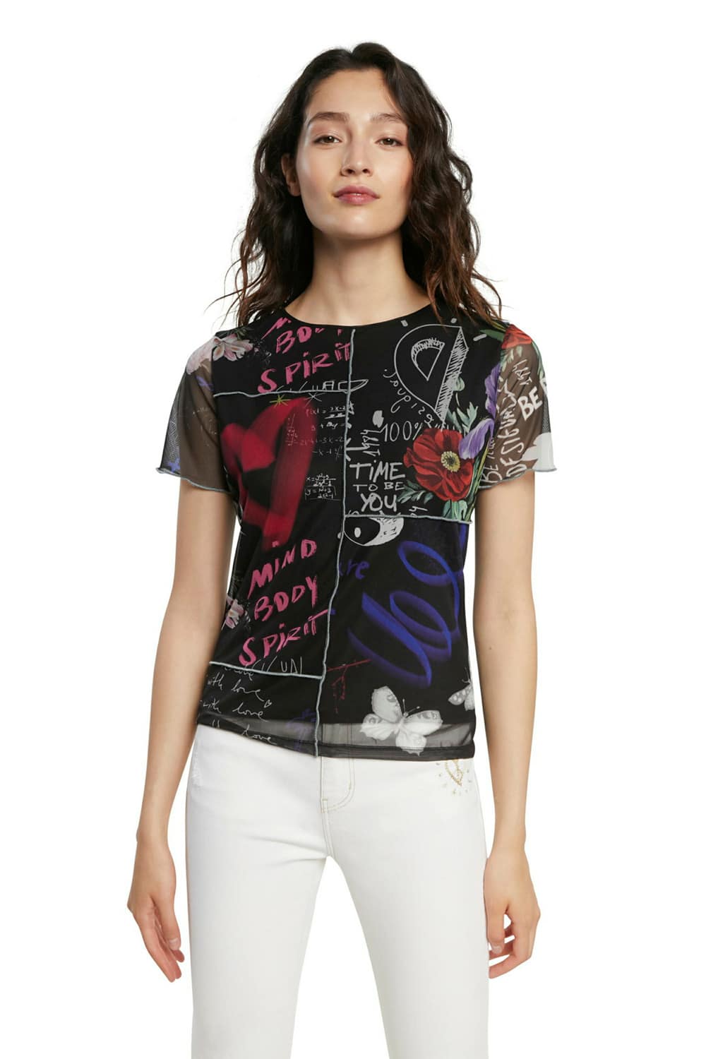 Desigual černé tričko TS Chicago