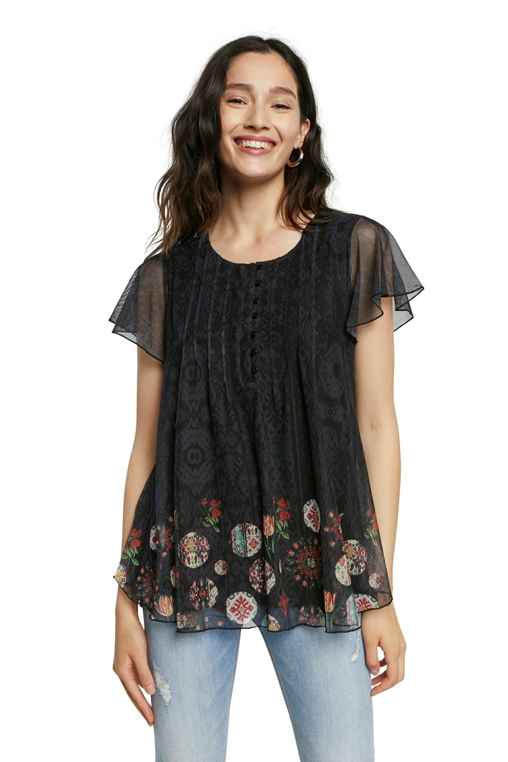 Desigual černé tričko TS Norte