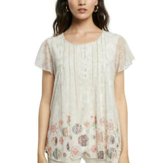 Desigual smetanové tričko TS Norte