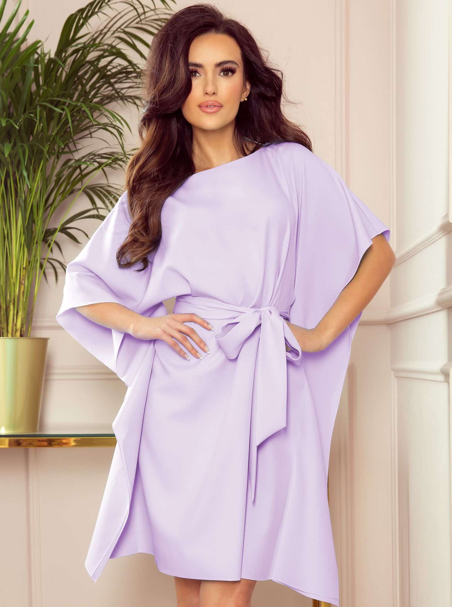 Numoco volné šaty se zavazováním