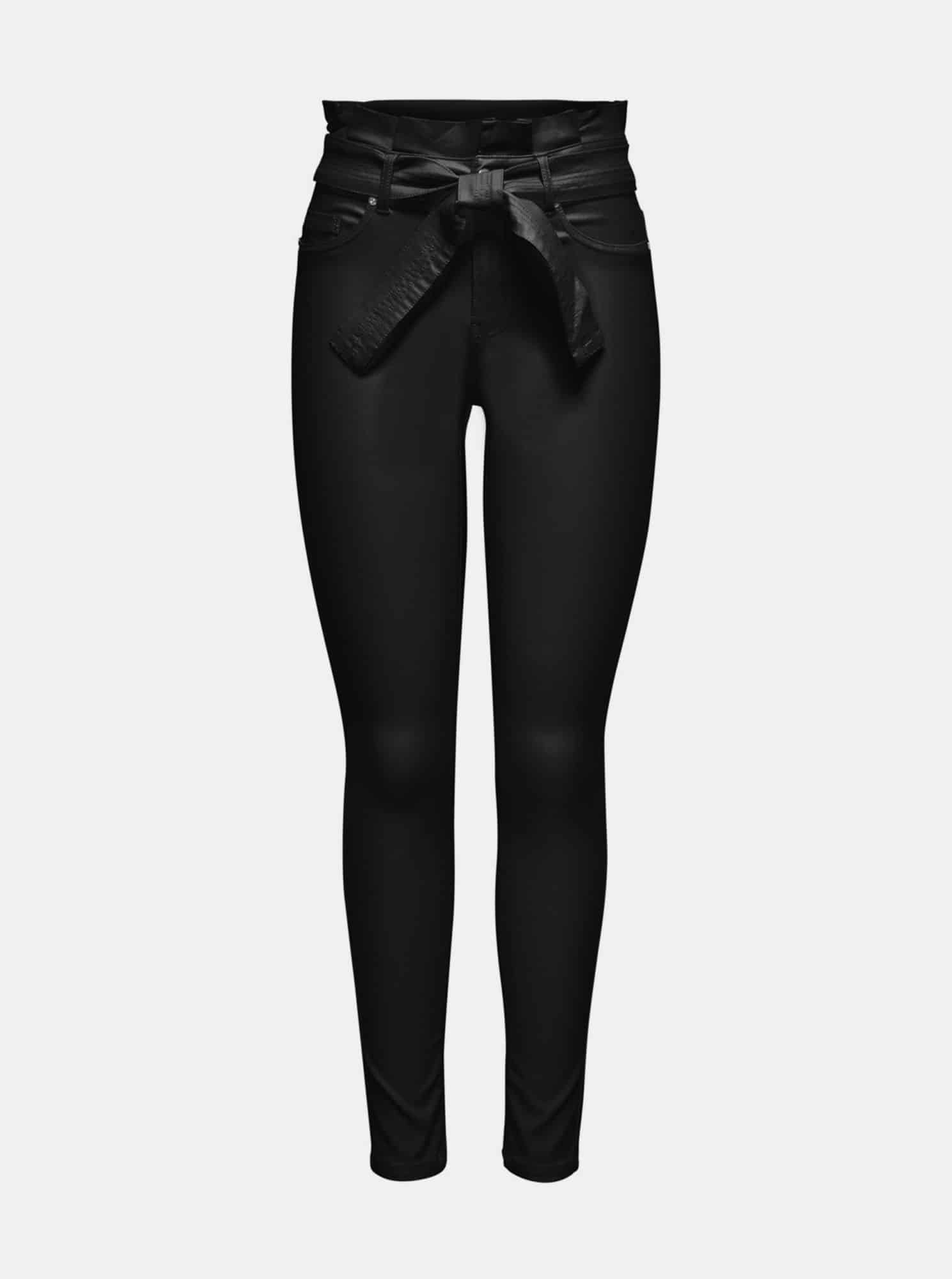 Only černé skinny fit kalhoty