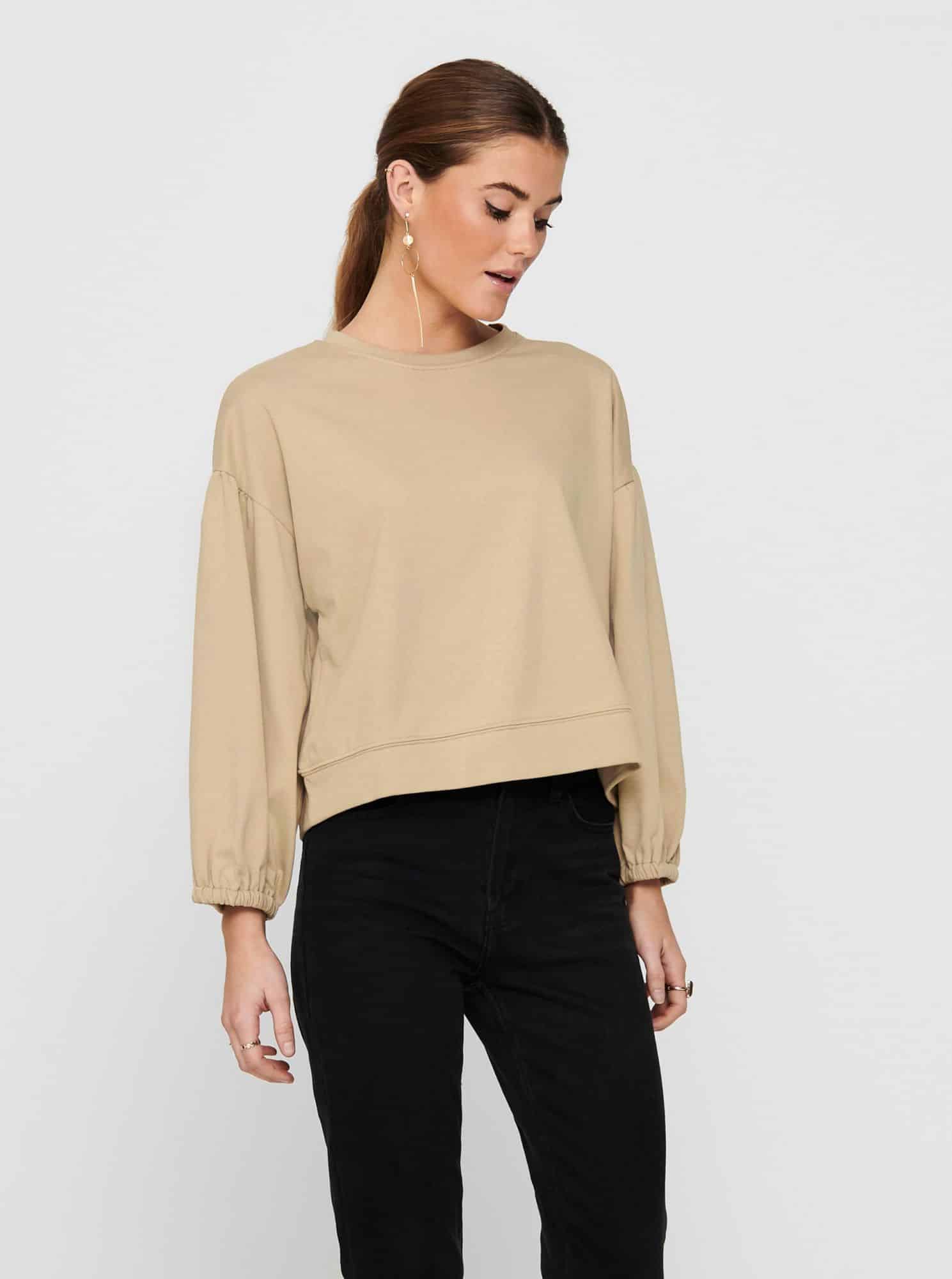 Jacqueline de Yong béžová dámská mikina May