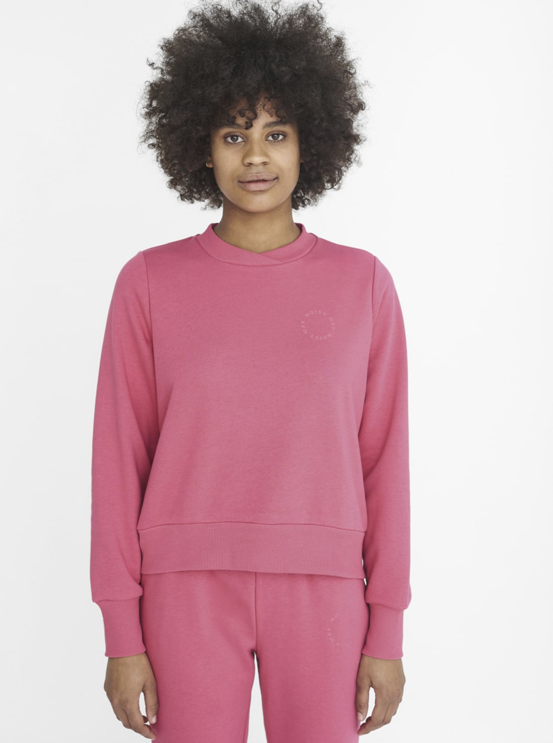 Noisy May růžová mikina Lupa