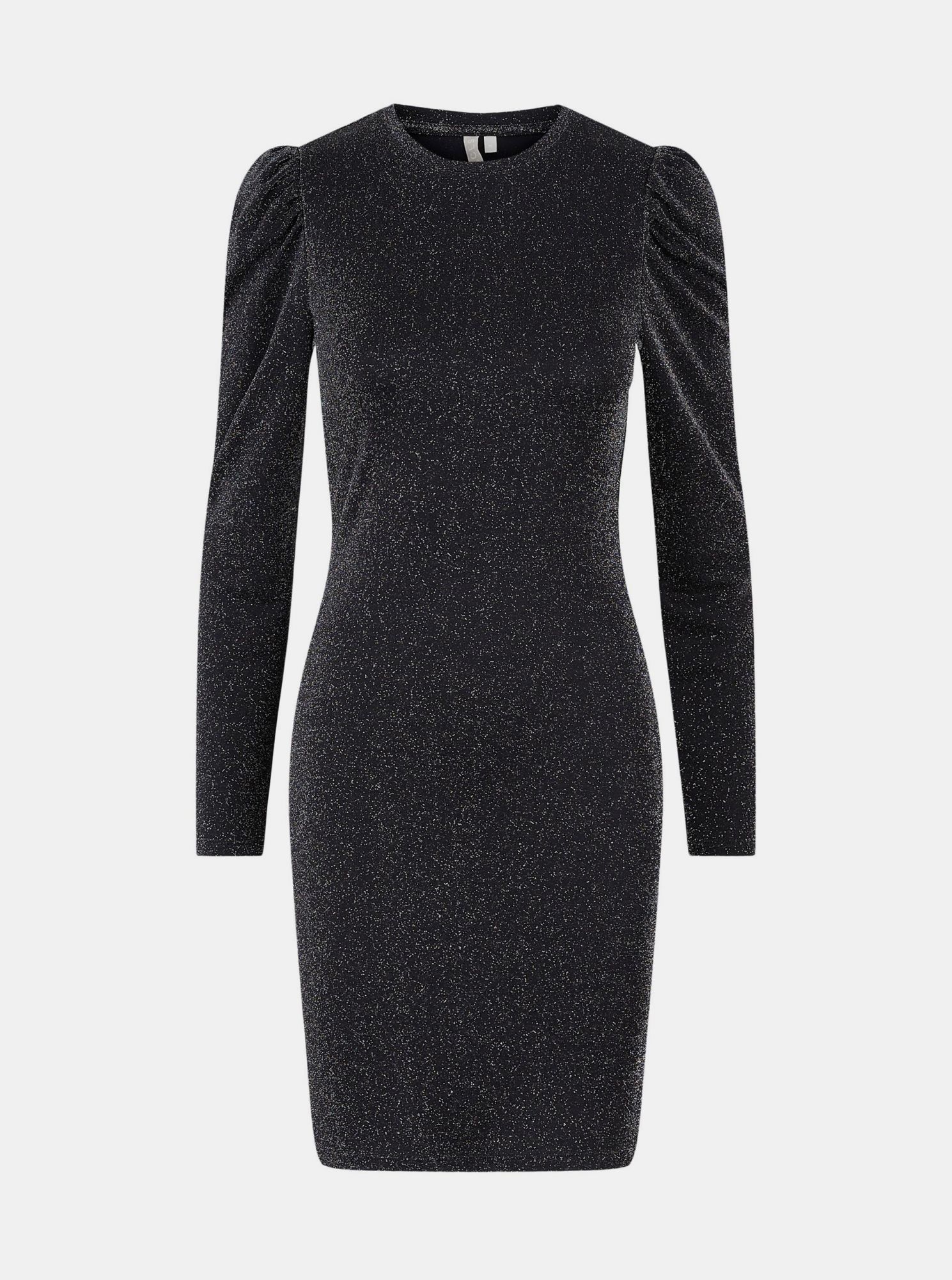 Pieces černé třpytivé šaty