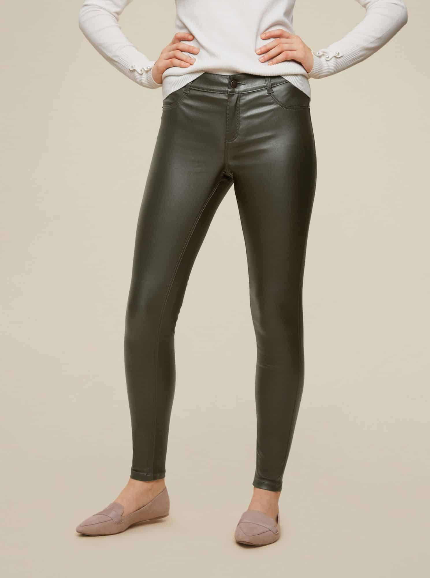 Dorothy Perkins khaki skinny fit kalhoty
