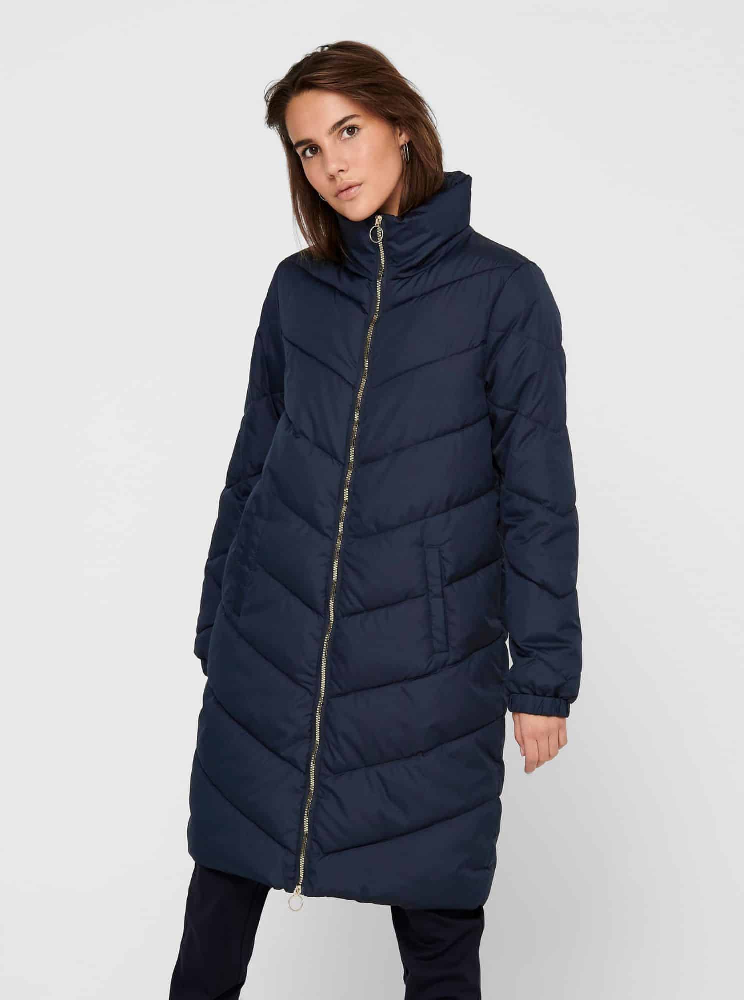 Jacqueline de Yong modrý prošívaný kabát Finno