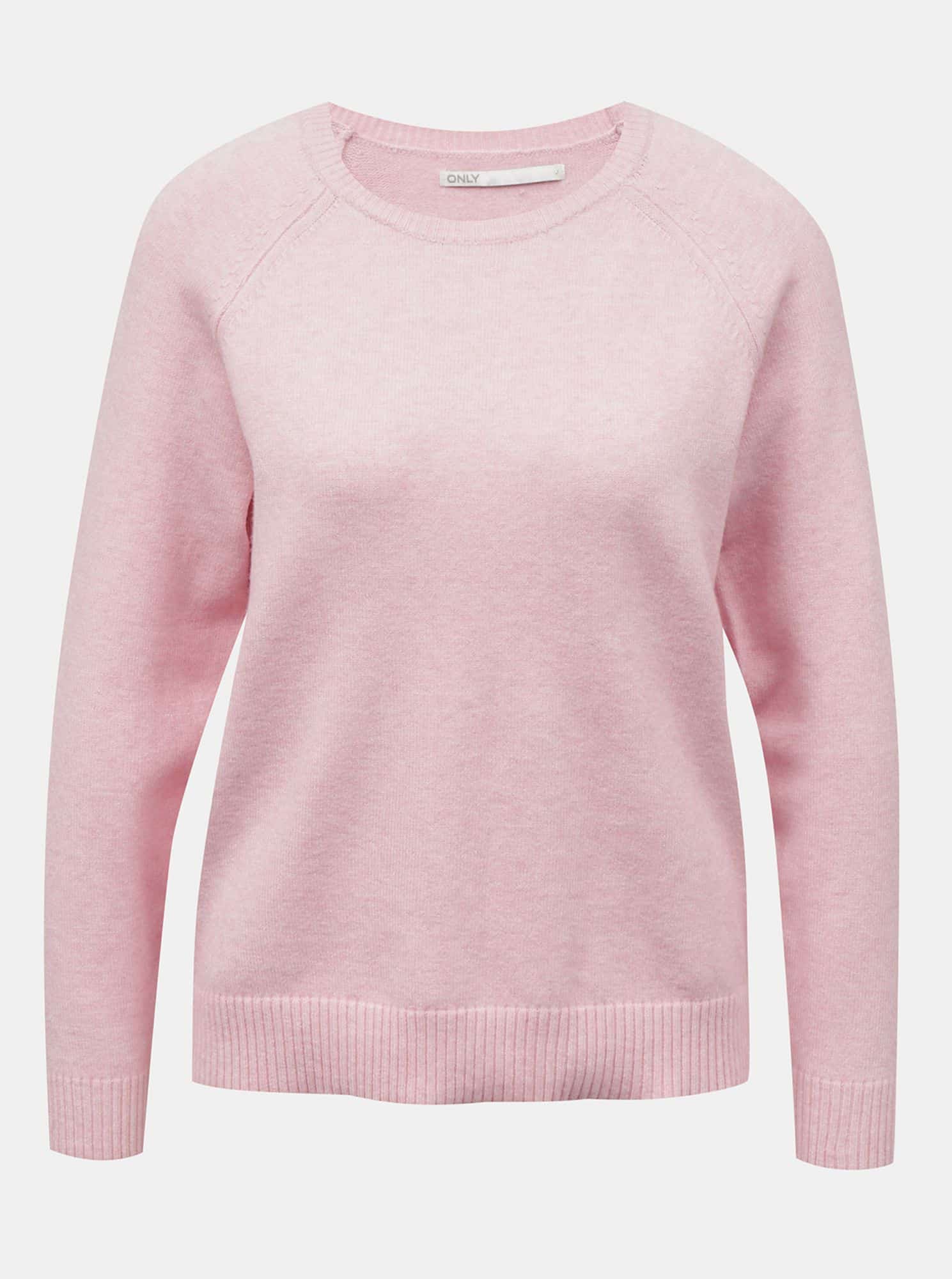 Only světle růžový dámský svetr Lesly