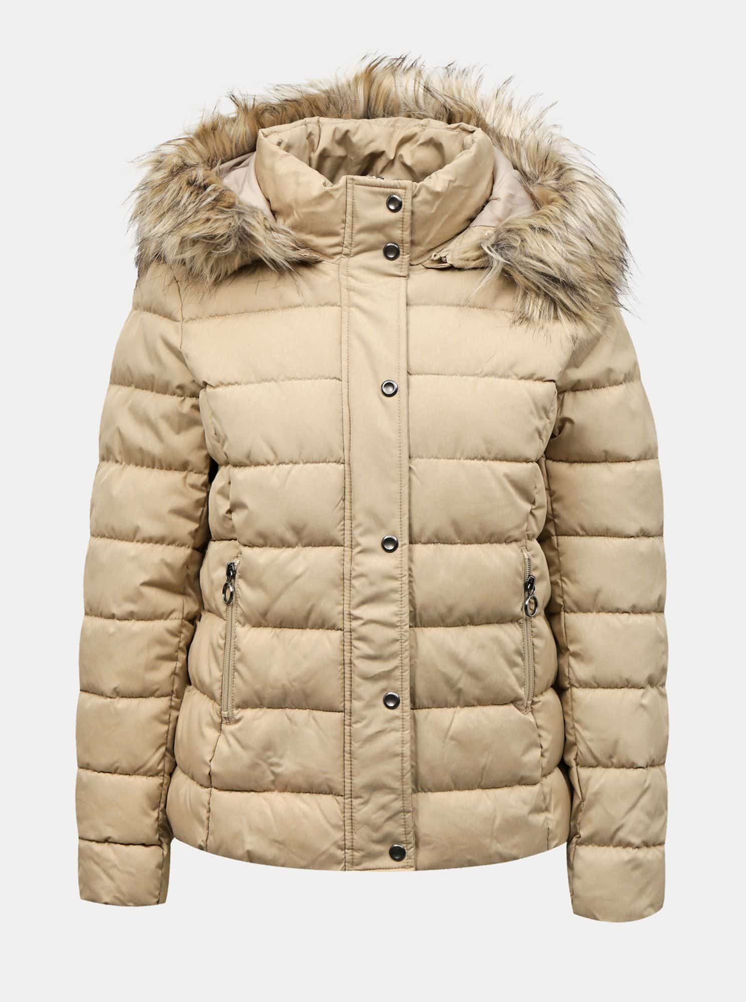 Only béžová zimní bunda Luna