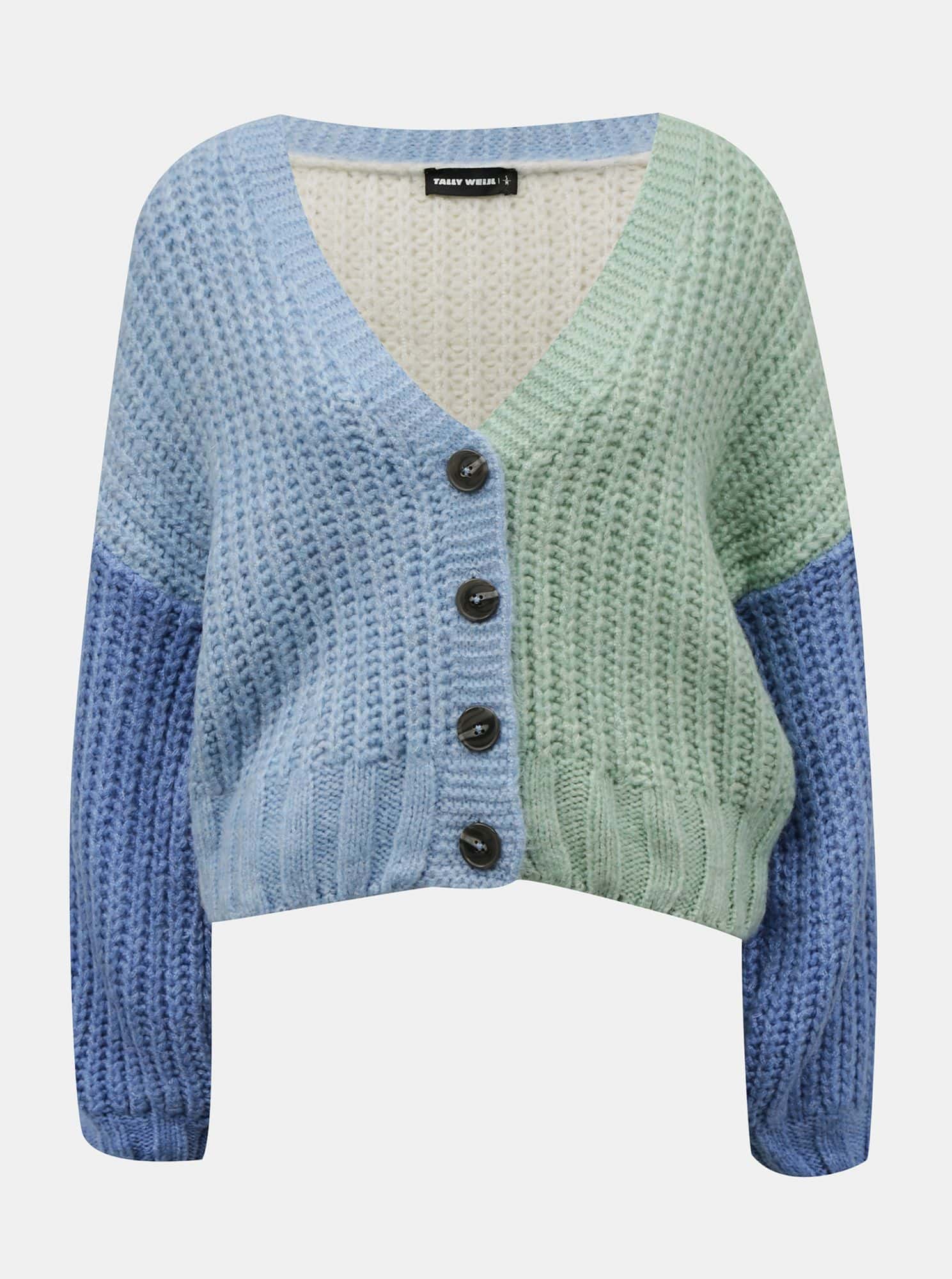 Tally Weijl modro-béžový kardigan