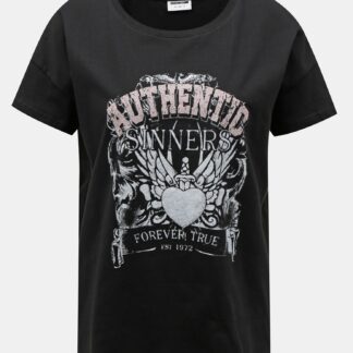 Noisy May černé tričko Command s potiskem