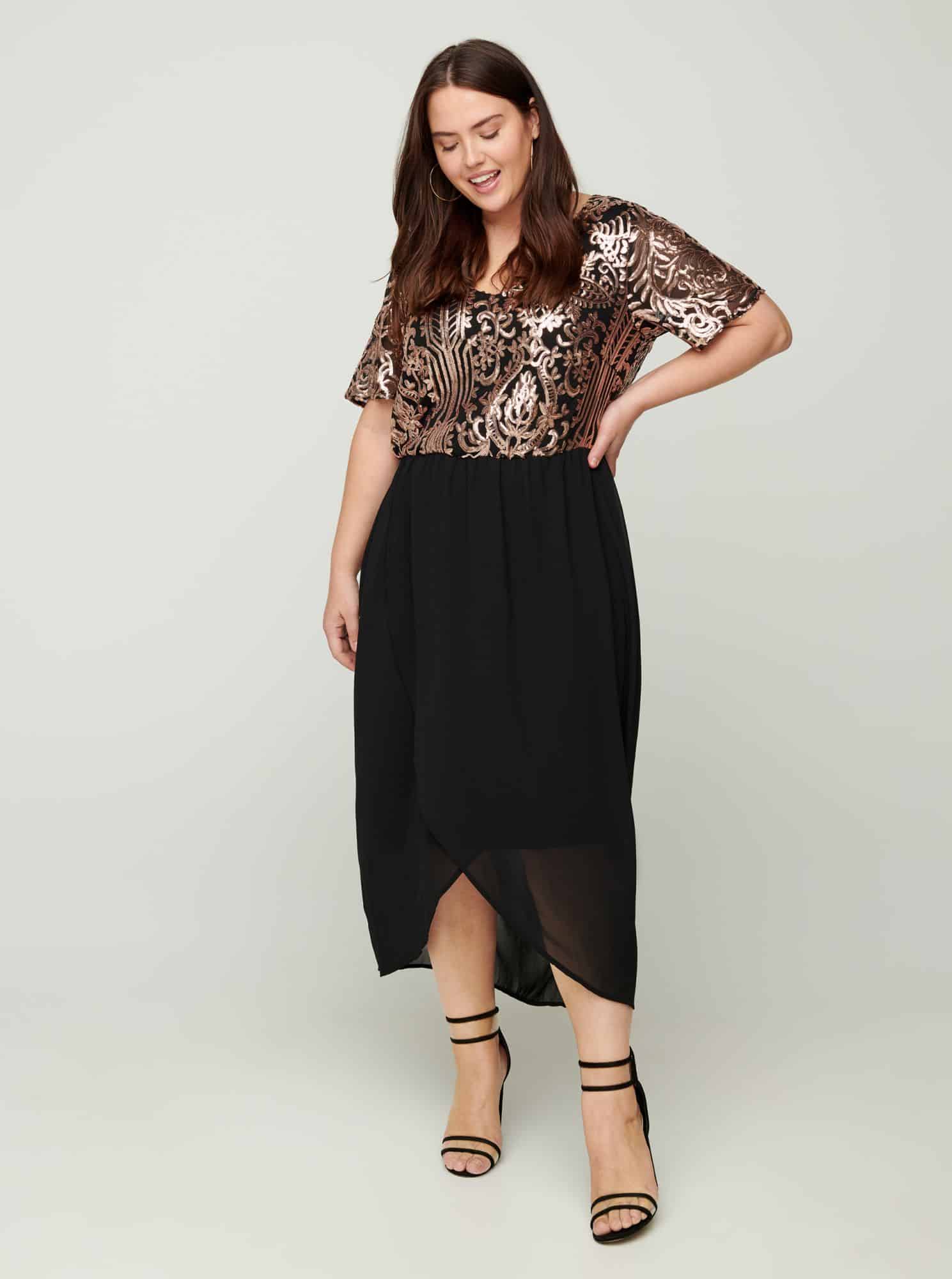 Černé společenské šaty Zizzi