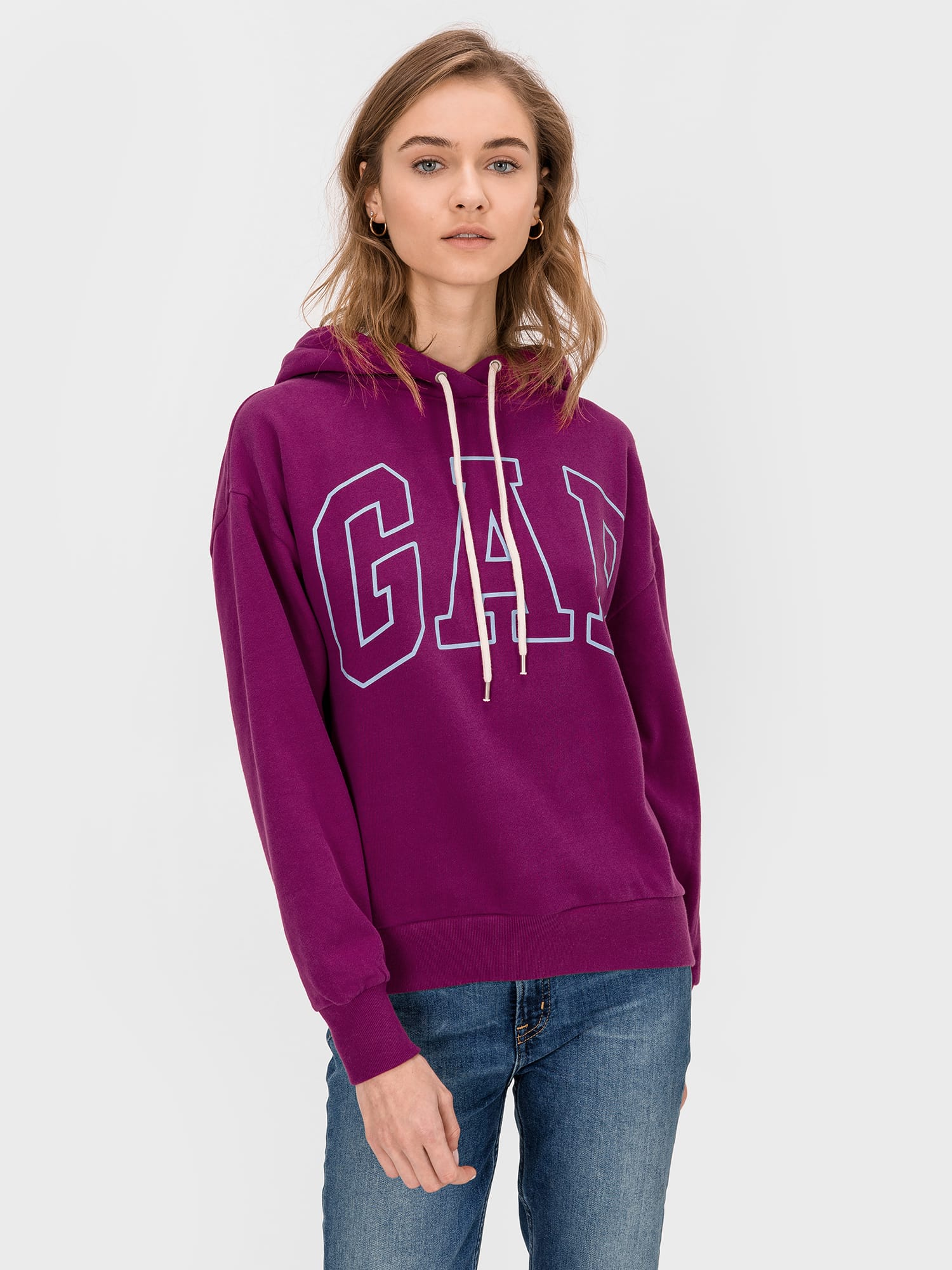 GAP fialová dámská mikina s logem