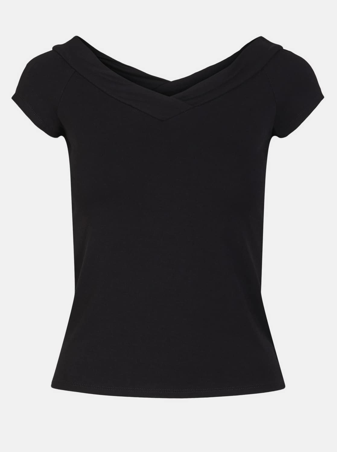 Pieces černé dámské tričko Maliva