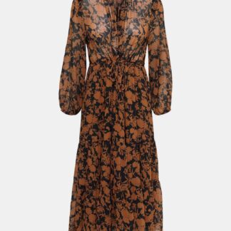 Only hnědé maxi šaty