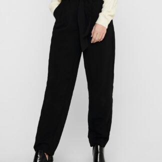 Jacqueline de Yong černé kalhoty se zavazováním