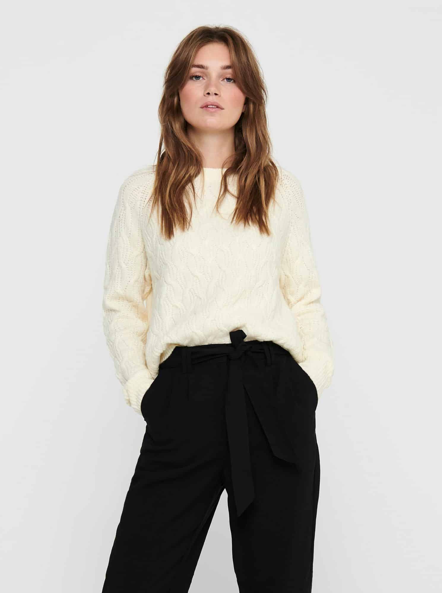 Jacqueline de Yong krémový dámský svetr