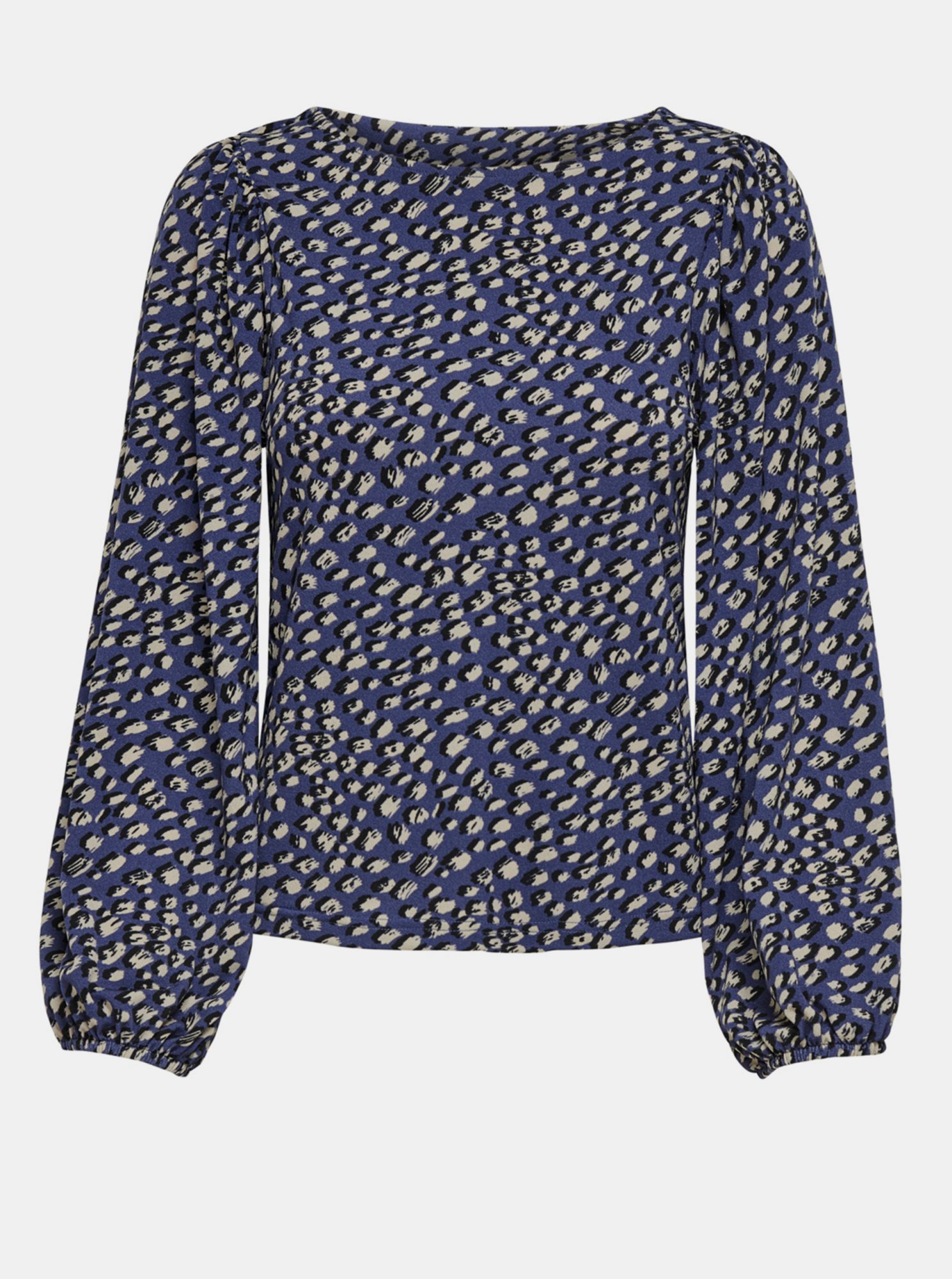 Jacqueline de Yong modrá vzorovaná halenka