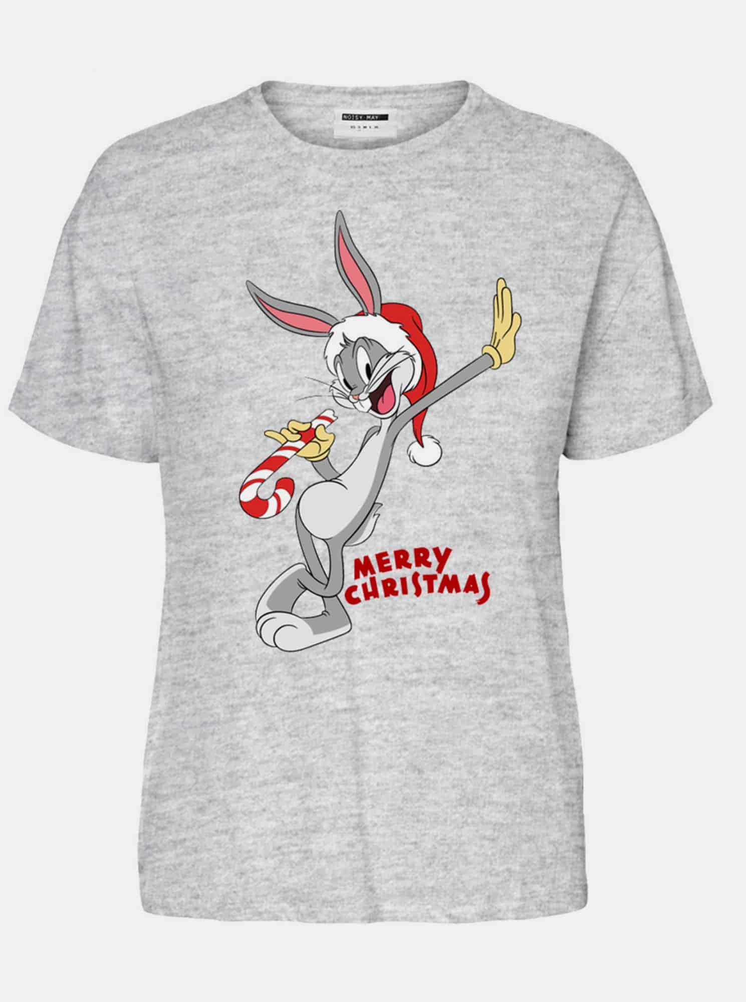 Noisy May šedé dámské tričko Brandy s potiskem