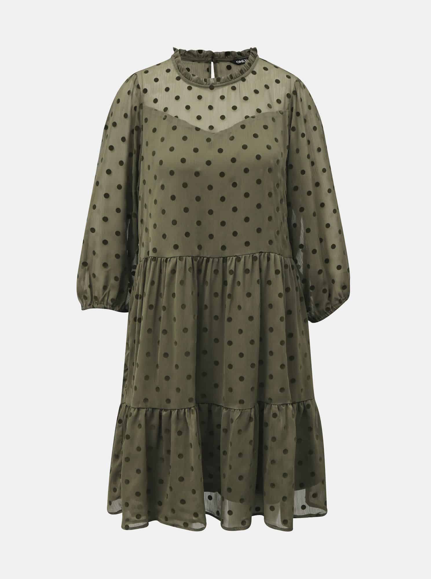 Only khaki volné šaty