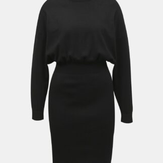 Only černé pouzdrové svetrové šaty