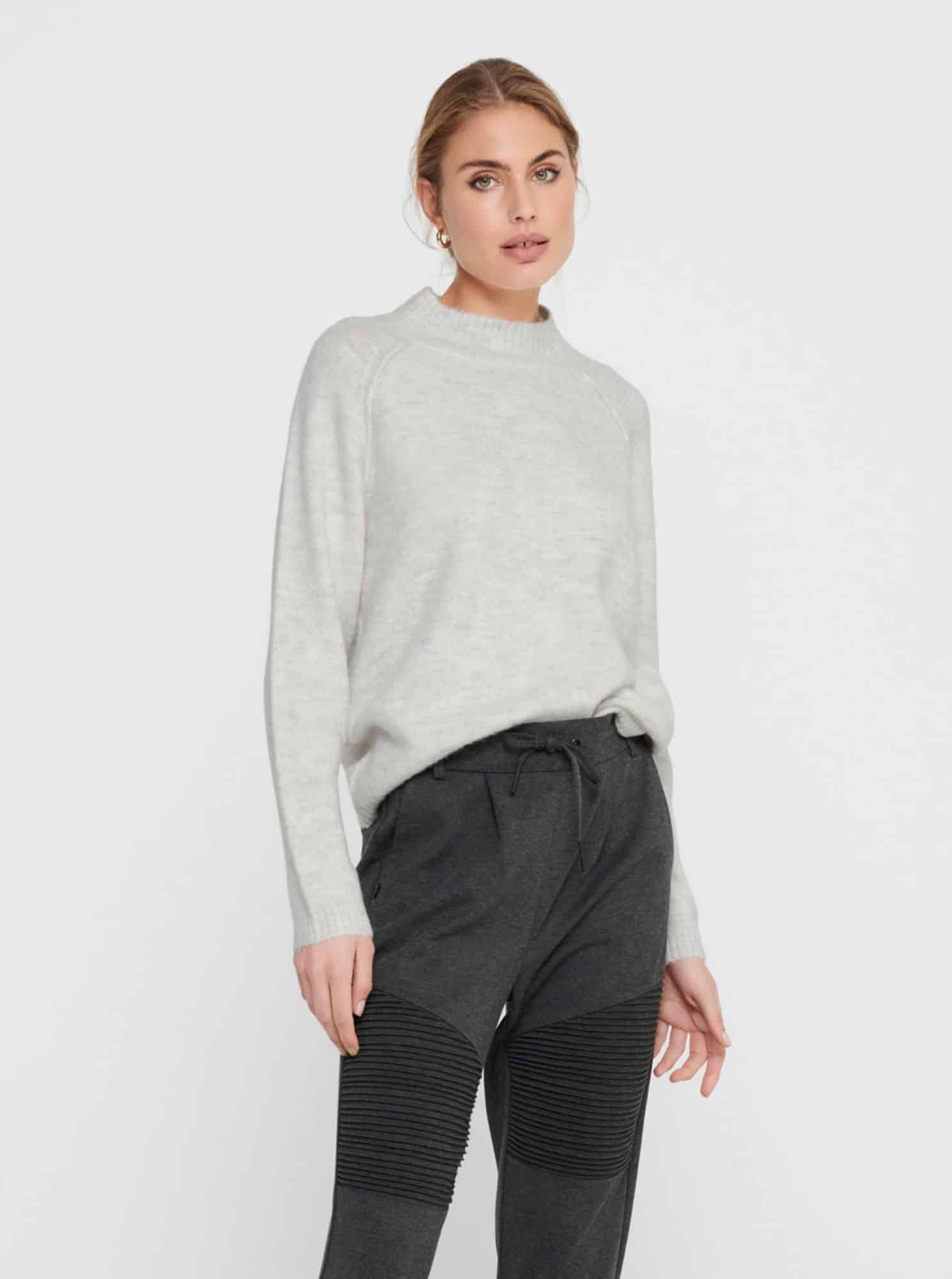 Jacqueline de Yong světle šedý dámský svetr