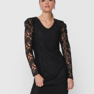 Only černé krajkové šaty