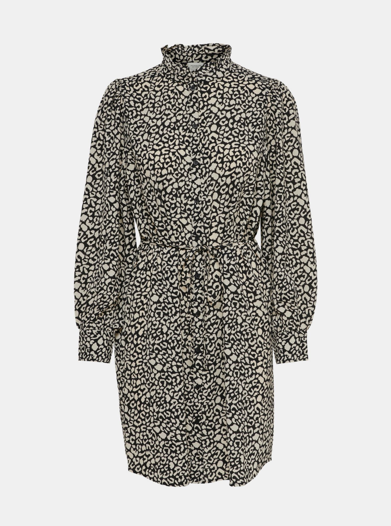 Jacqueline de Yong šedé vzorované košilové šaty Milo