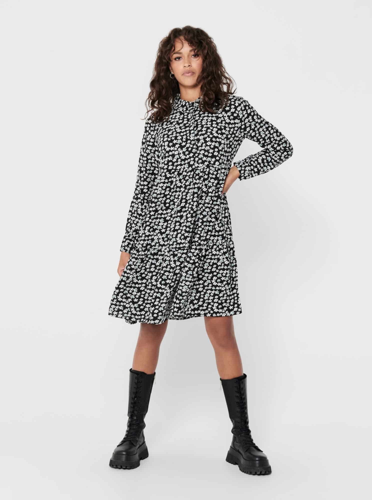 Jacqueline de Yong černé košilové šaty Piper