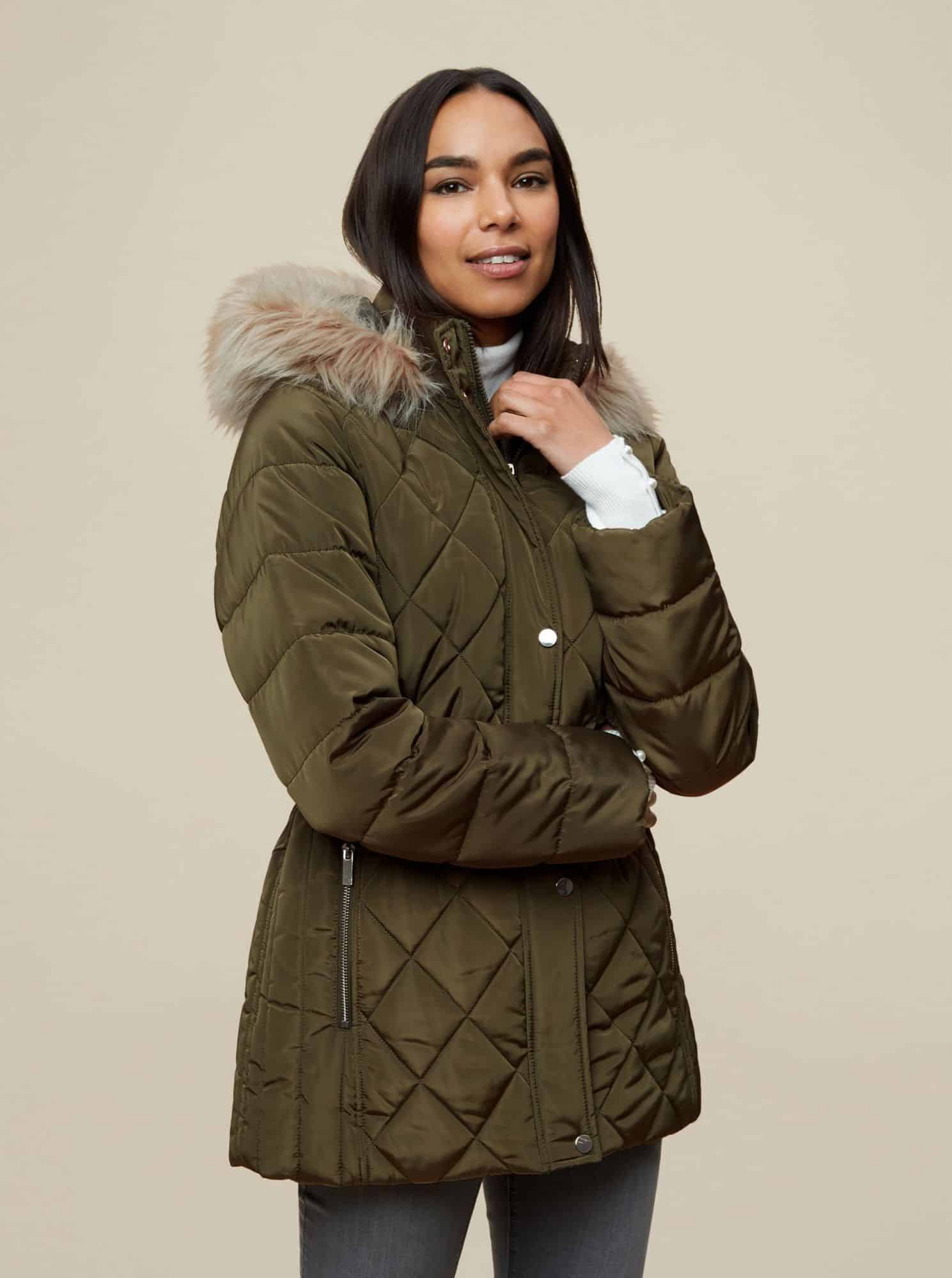 Dorothy Perkins khaki zimní bunda