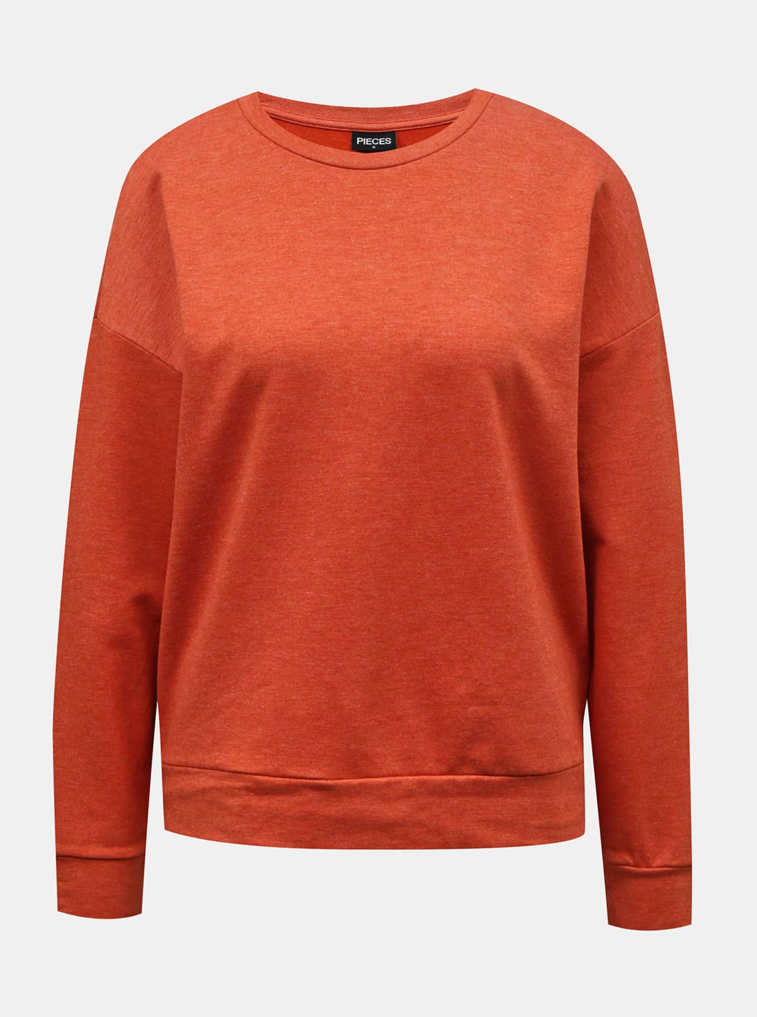 Pieces cihlová dámská mikina