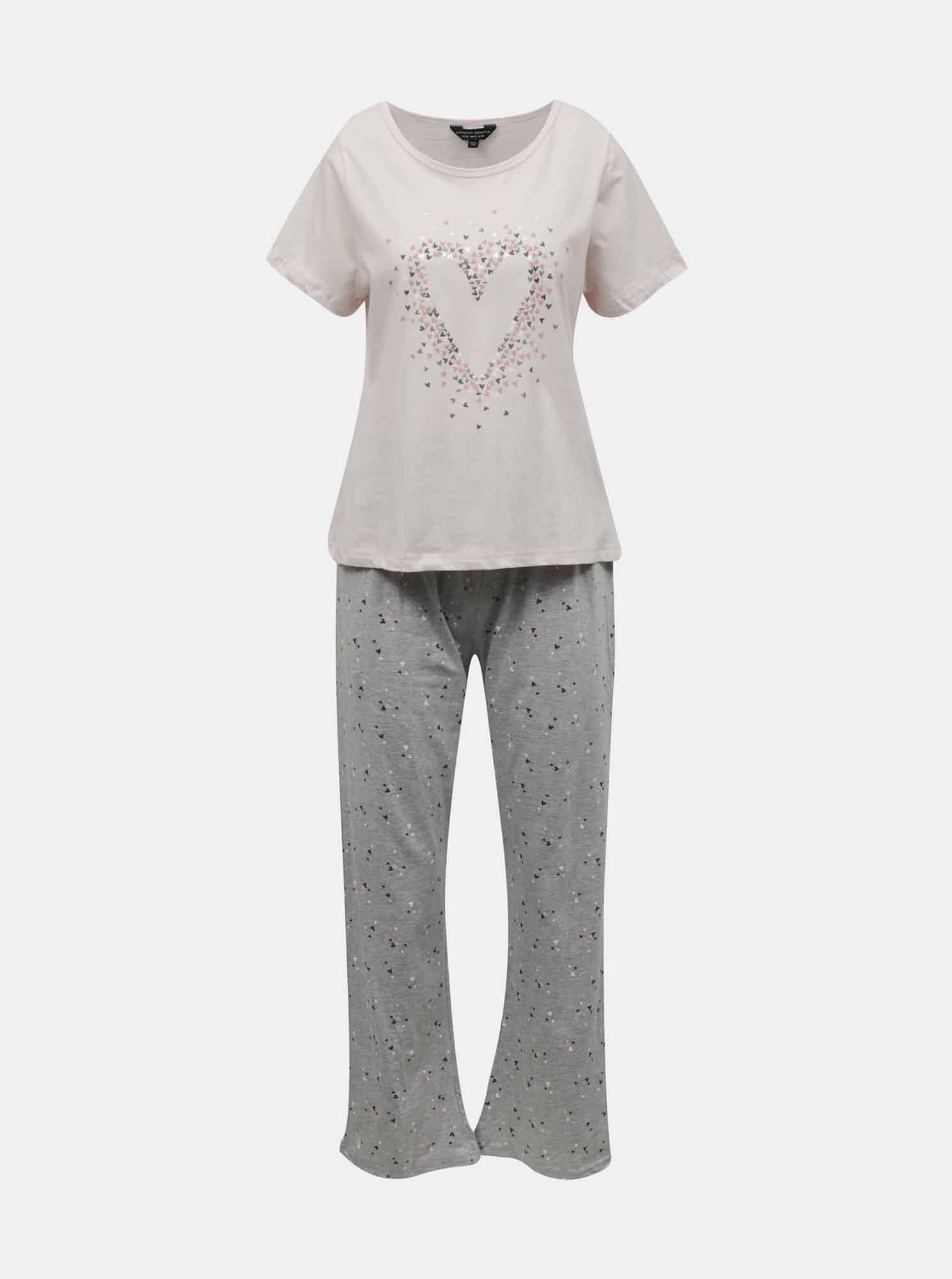 Dorothy Perkins růžové dámské pyžamo