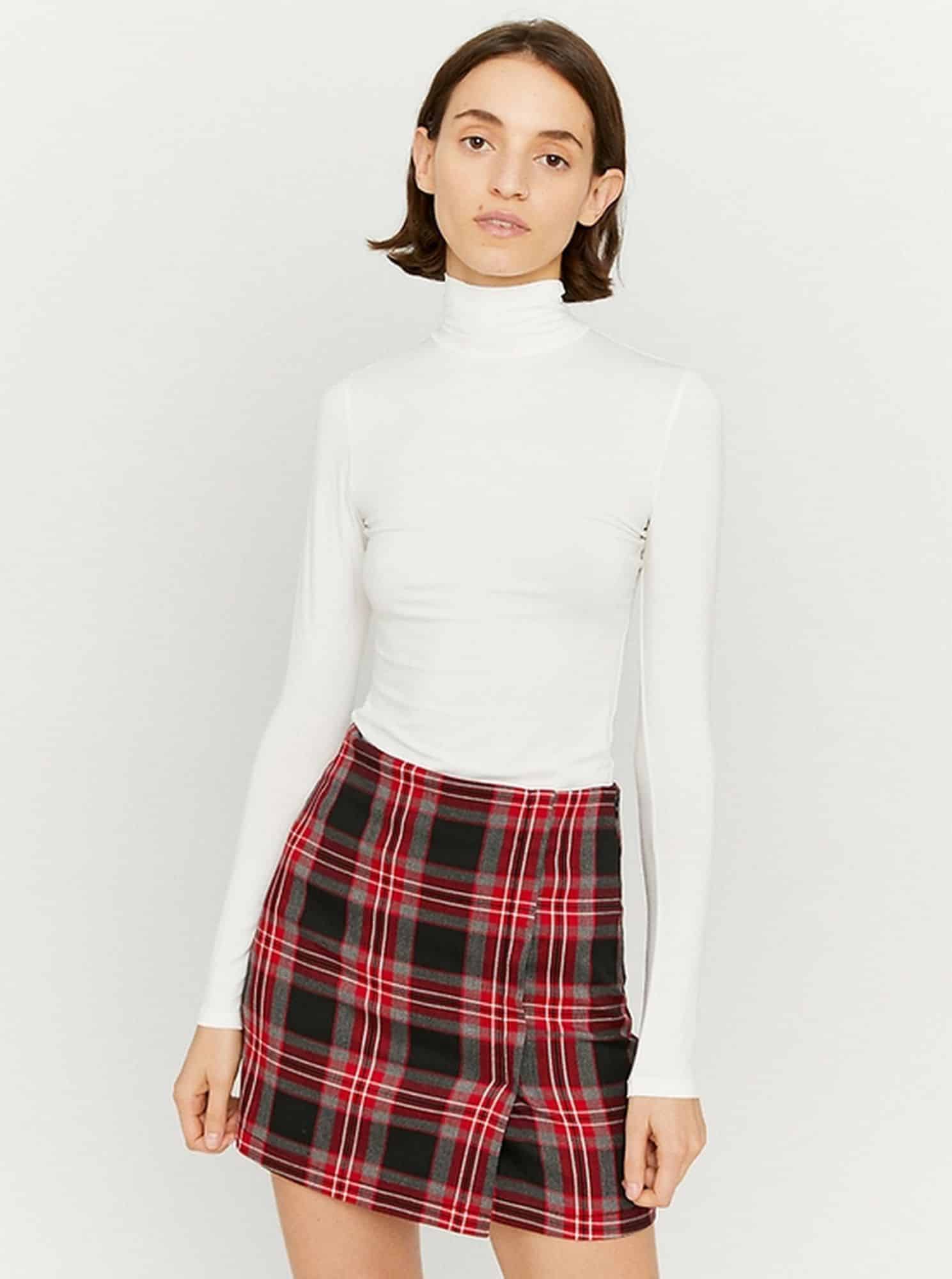 Tally Weijl bílé tričko s rolákem