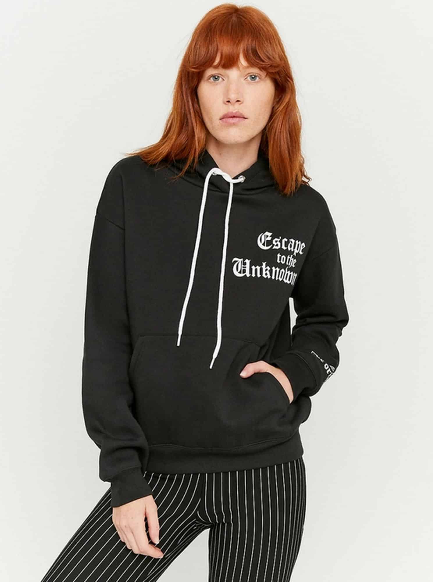 Tally Weijl černá dámská mikina s kapucí