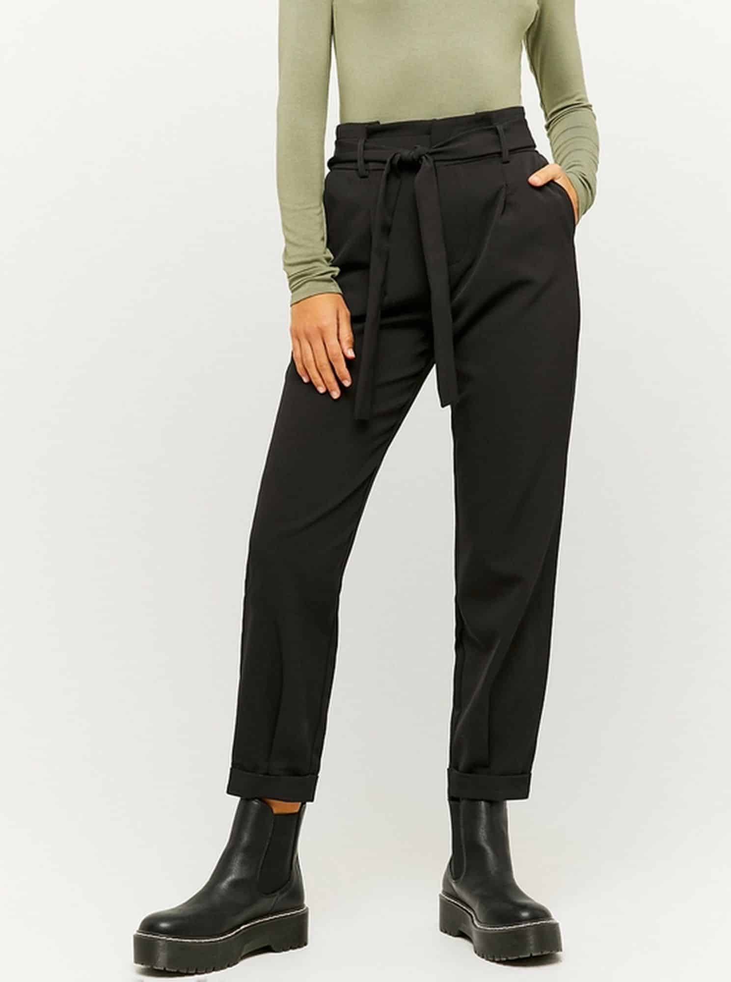 Tally Weijl černé zkrácené kalhoty