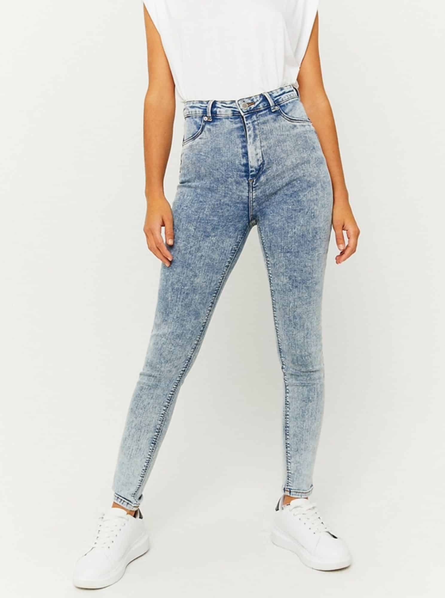 Tally Weijl světle modré skinny fit džíny