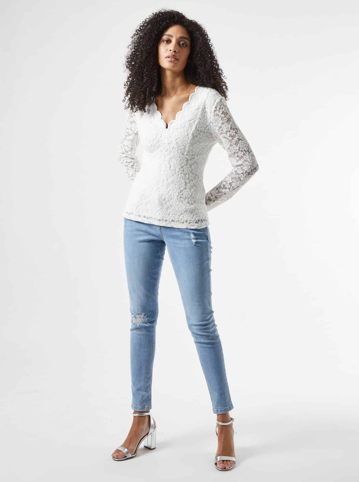 Dorothy Perkins bílá dámská halenka