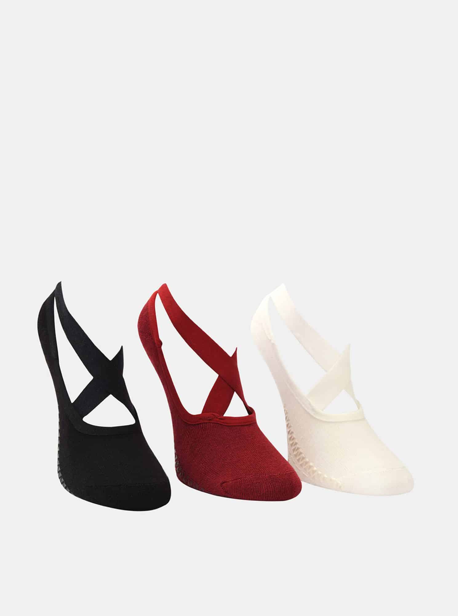 Trendyol dámský 3 pack černých a bílých ponožek