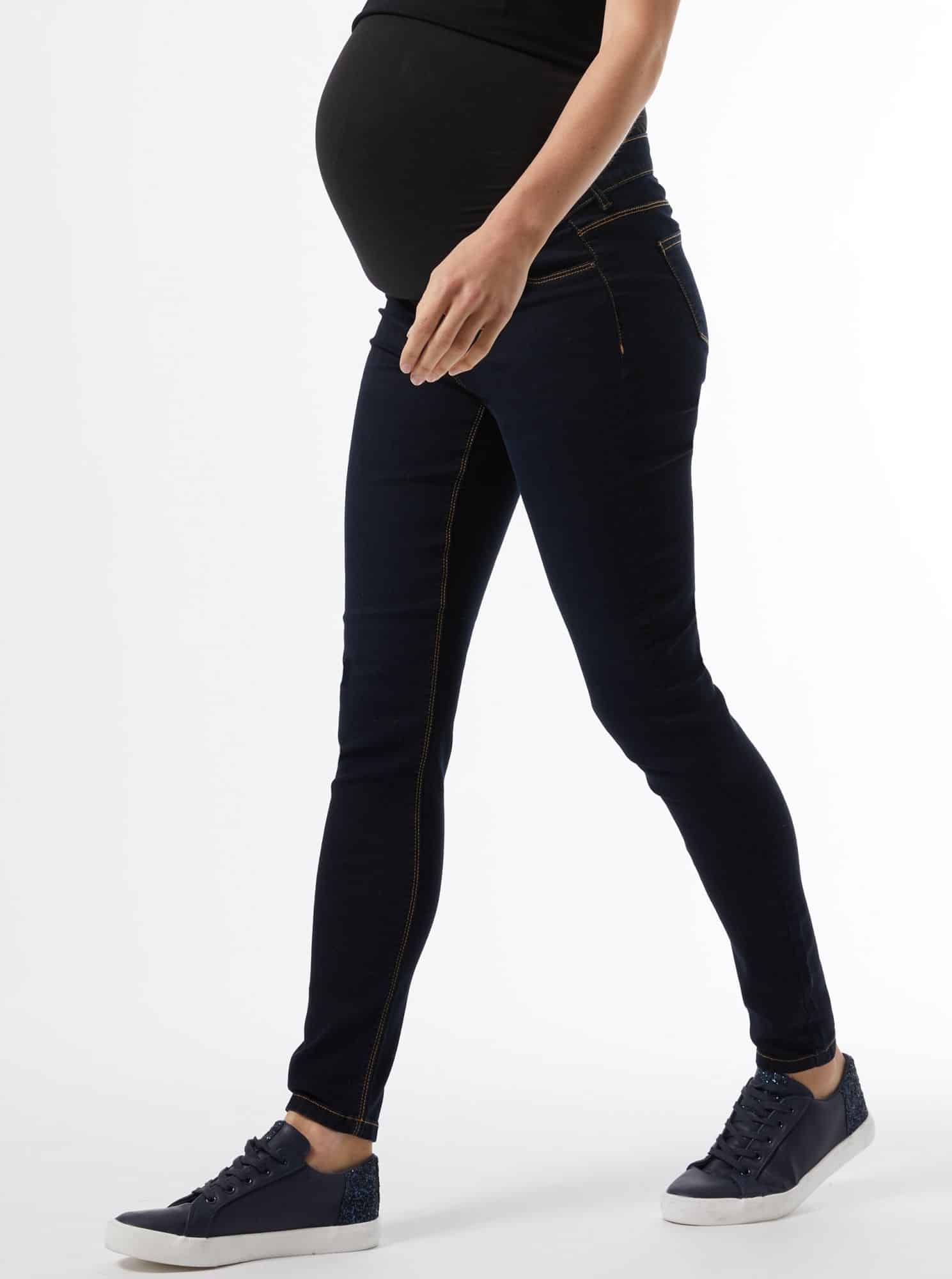 Dorothy Perkins tmavě modré skinny fit těhotenské džíny
