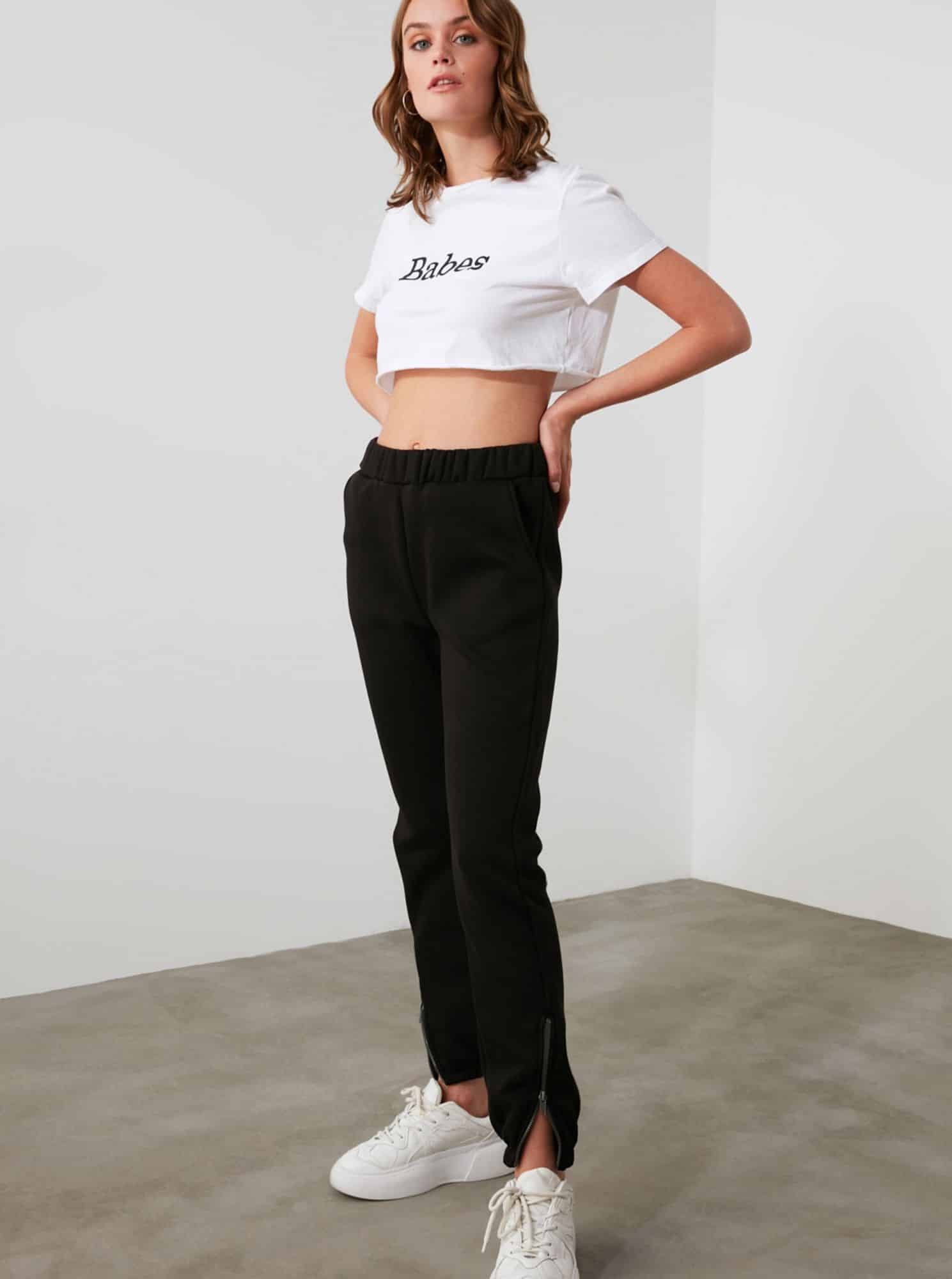 Trendyol černé dámské tepláky