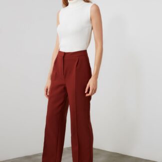 Trendyol hnědé kalhoty