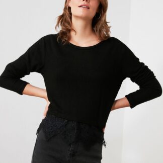 Trendyol černé dámské tričko