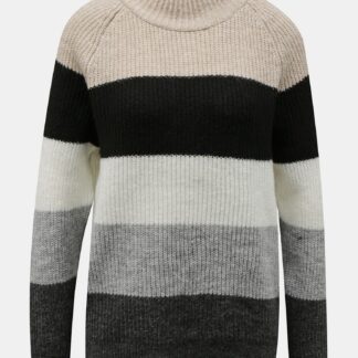 Šedý pruhovaný svetr ONLY