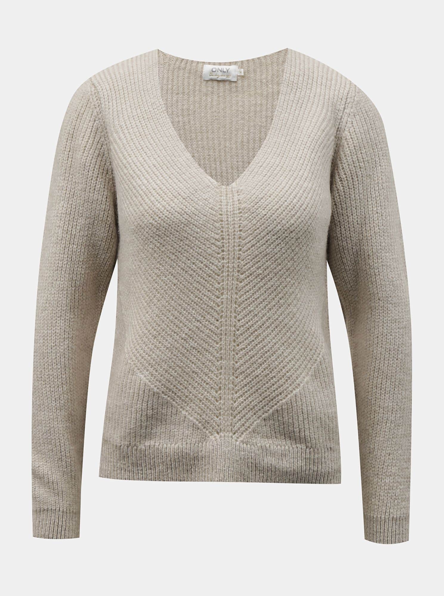 Krémový svetr ONLY