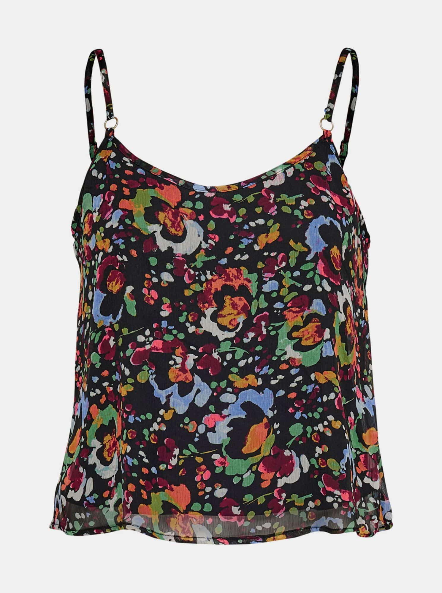 Černý květovaný top ONLY