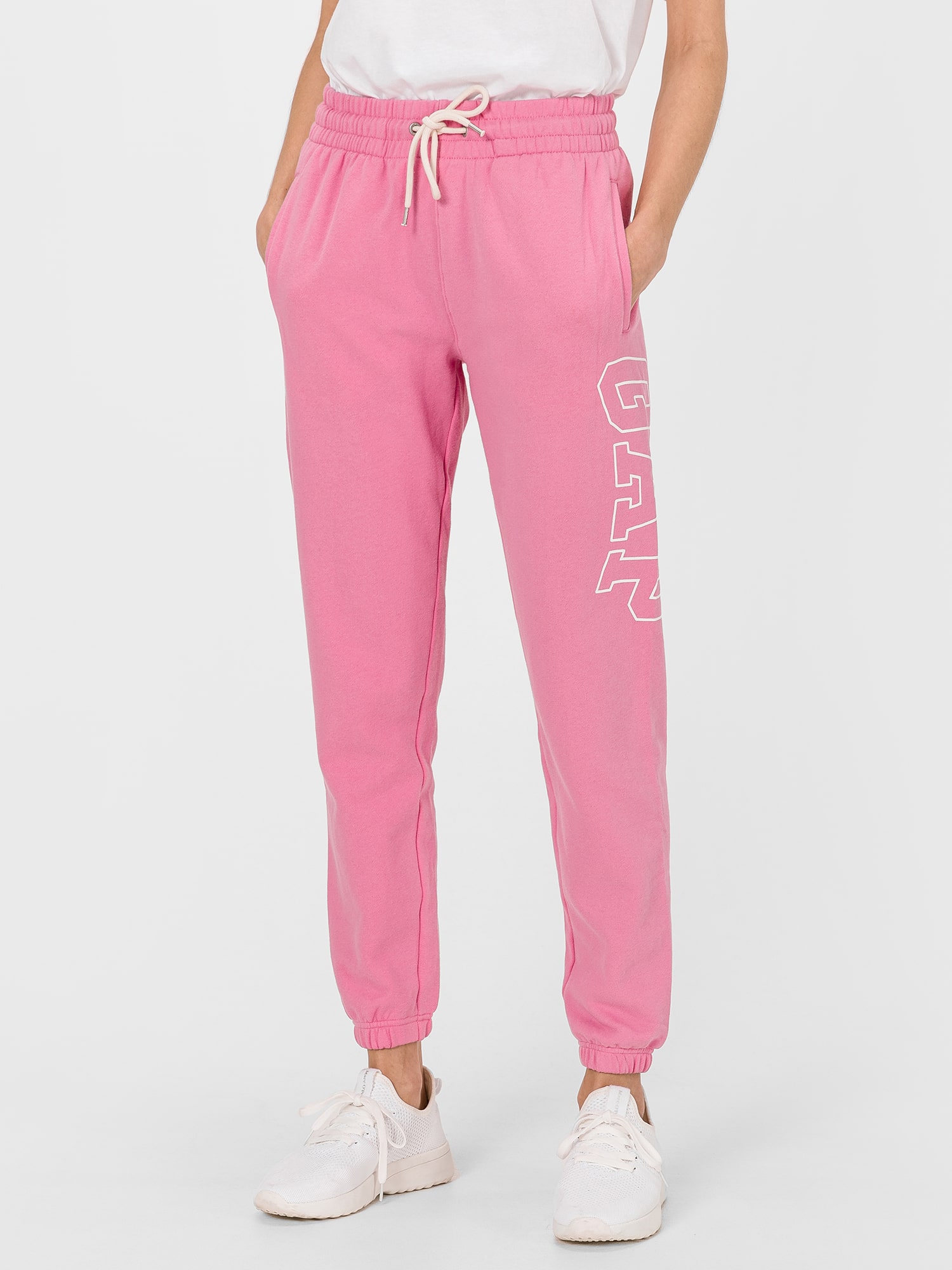 GAP růžové dámské tepláky s logem