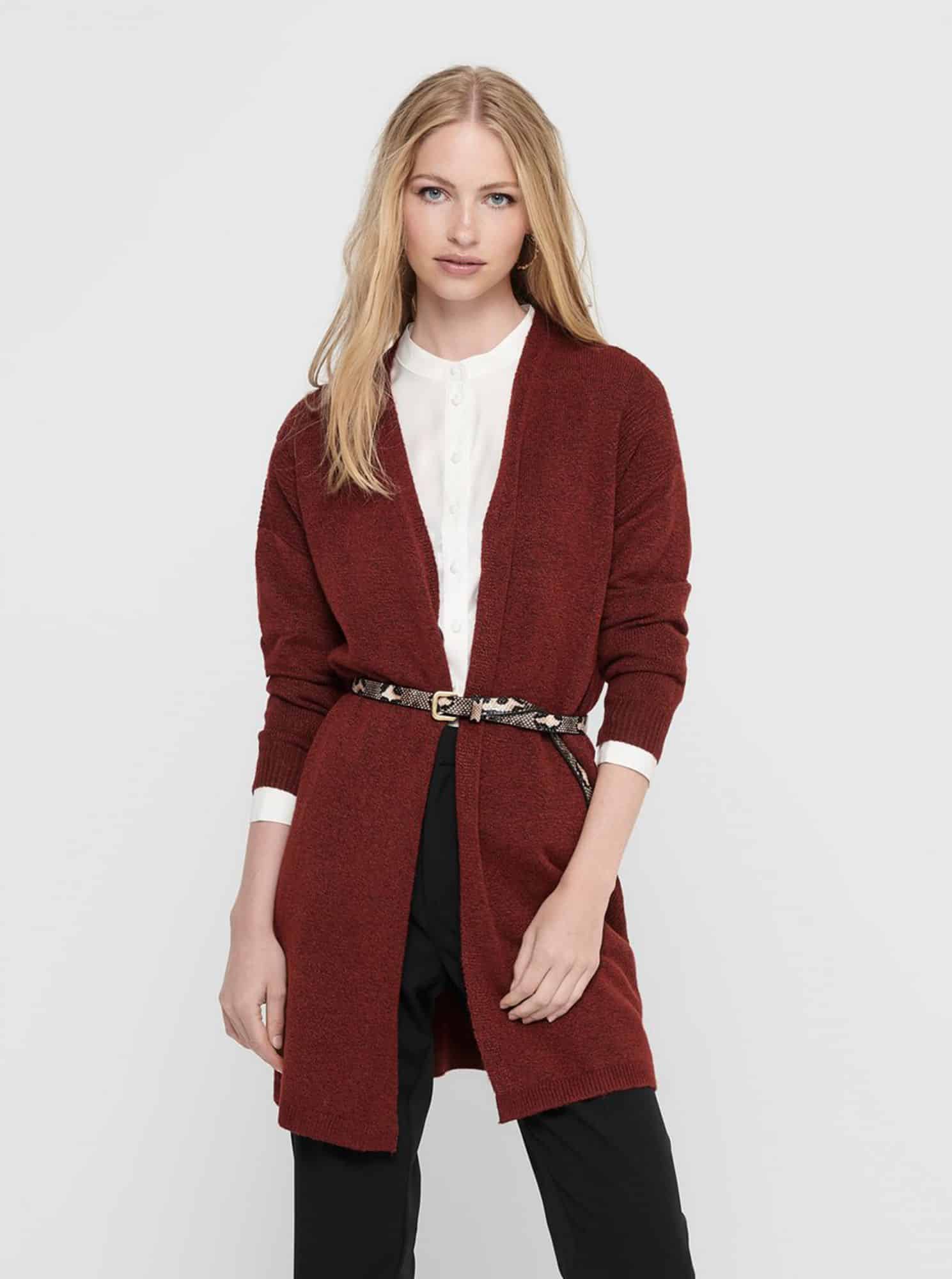 Hnědý kardigan ONLY