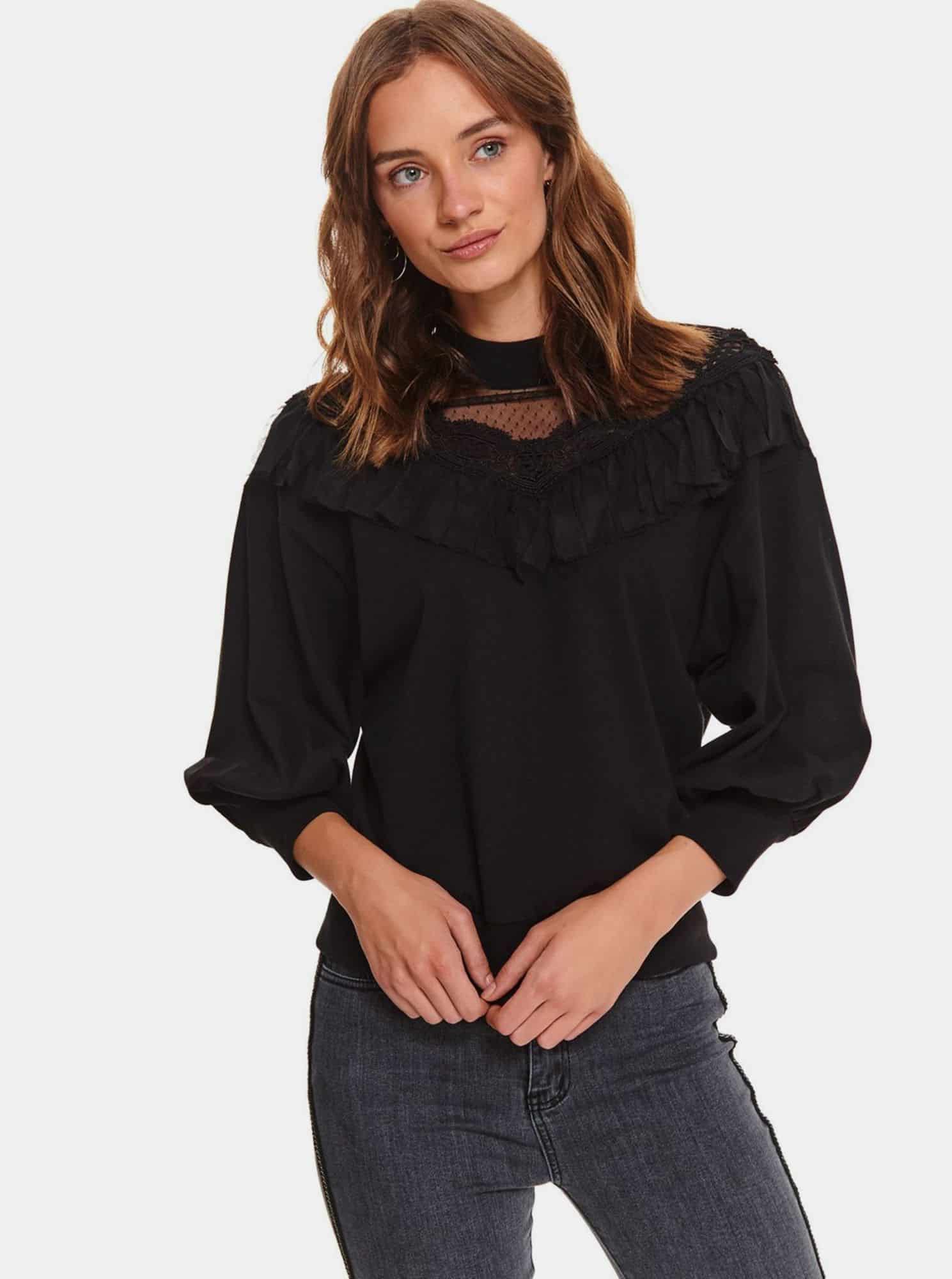 Černá mikina TOP SECRET