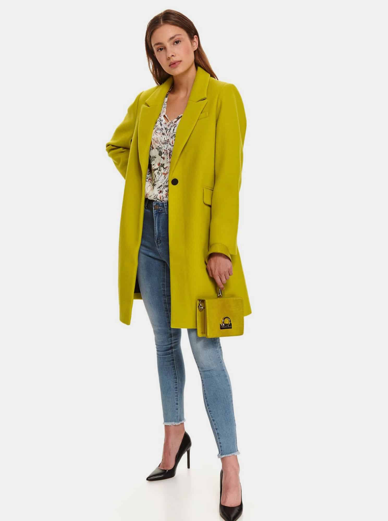 Zelený dámský kabát TOP SECRET