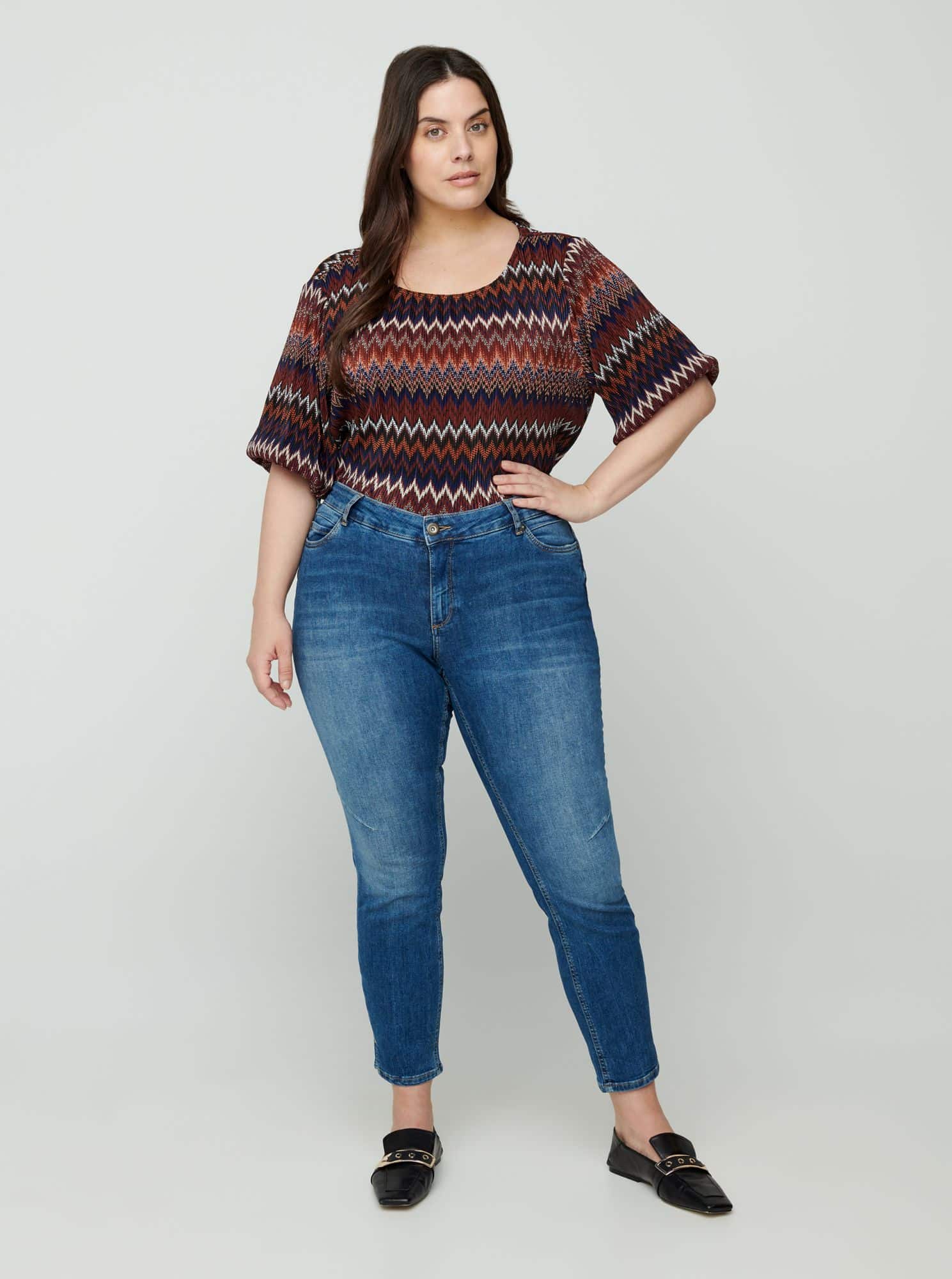 Zizzi modré džíny Skinny Fit